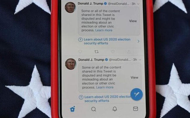 Tài khoản Twitter của ông Donald Trump bị tước bỏ mọi đặc quyền