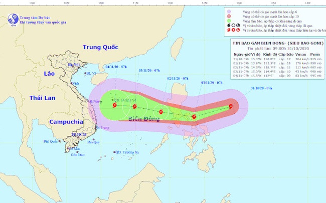 Bão Goni biến thành siêu bão cấp 5 chỉ trong 24 giờ