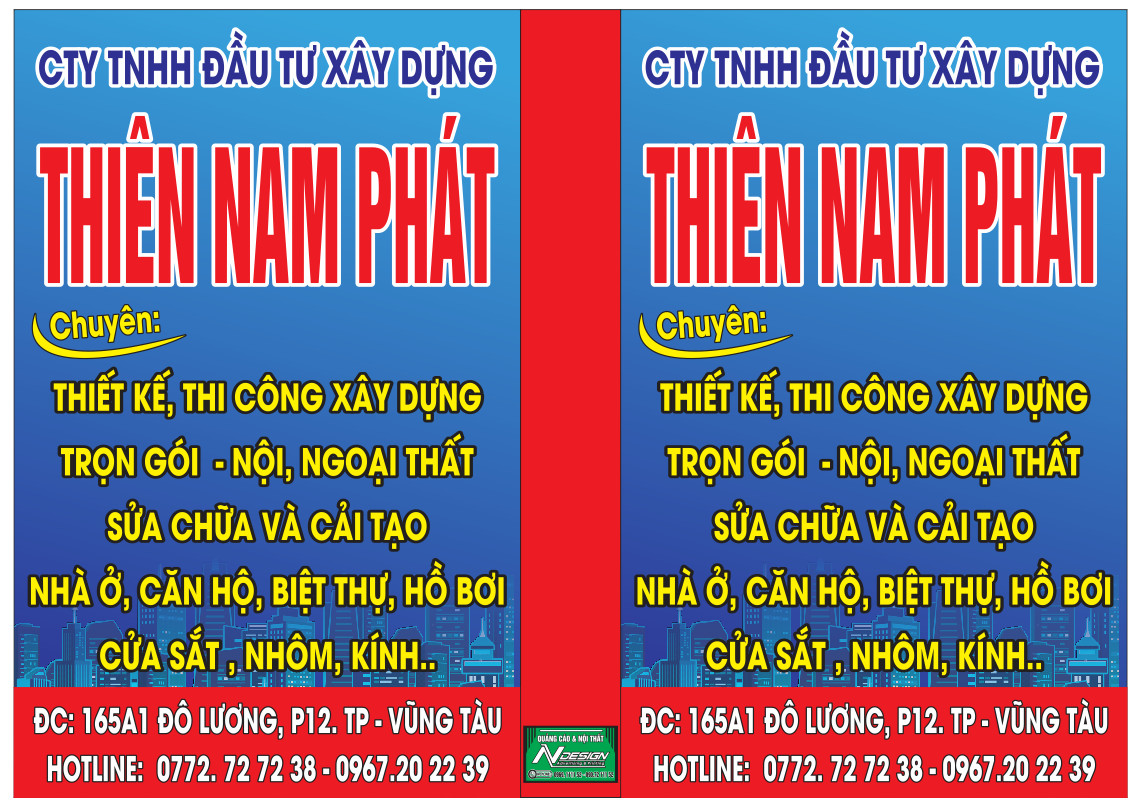 THIÊN NAM PHÁT- CHUYÊN CUNG CẤP DỊCH VỤ SỬA CHỮA – CẢI TẠO – XÂY MỚI NHÀ TRỌN GÓI UY TÍN TẠI VŨNG TÀU